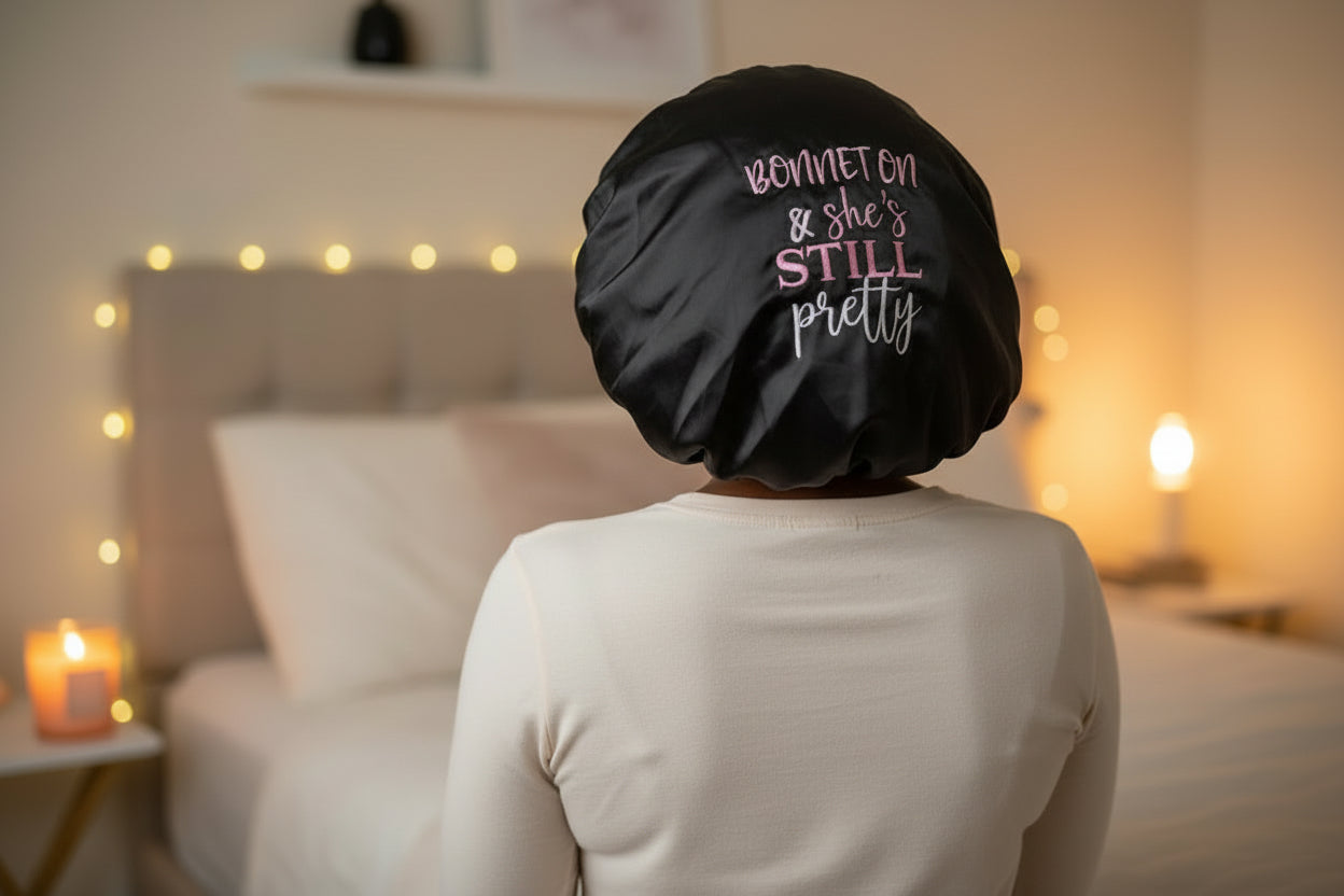 Signature Satin Bonnet